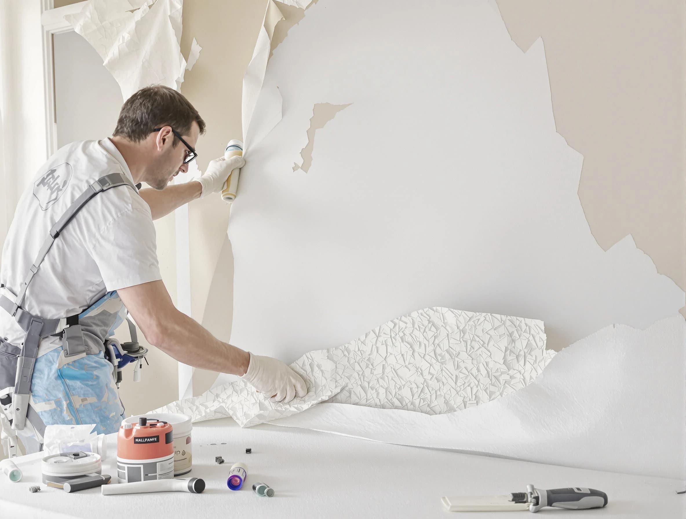 Detailed wallpaper removal and wall prep by Phoenix House Painters in Phoenix